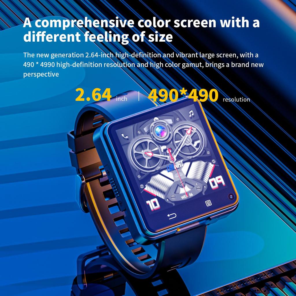 LOKMAT New APPLLP 2 MAX Dual Camera Android 11 Watch Phone Wifi Videos Calls Smart Watch Network Detachable Strap Mini Phone