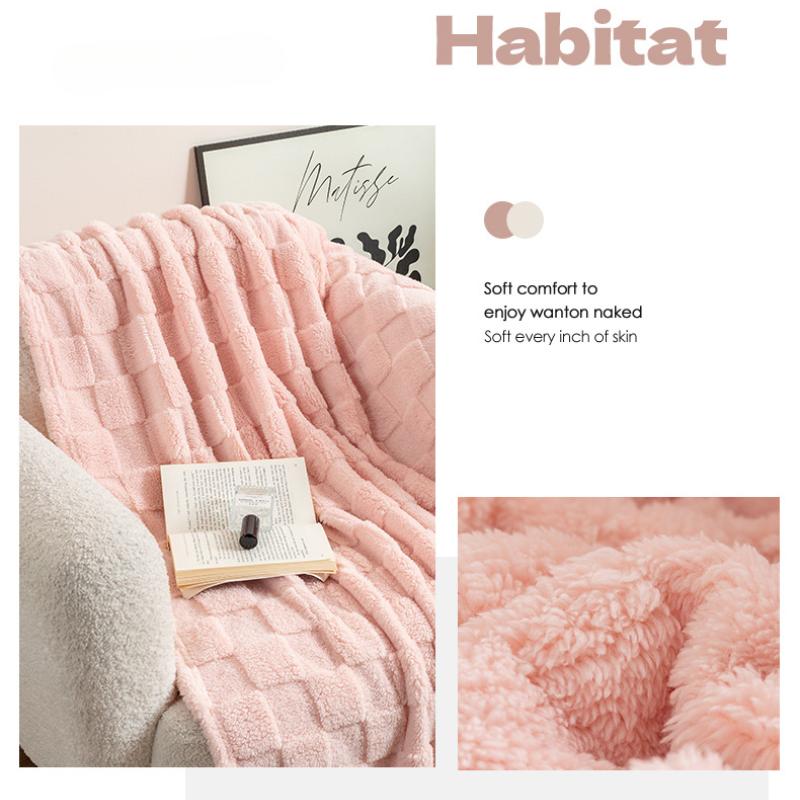 Solid Color Throw Blanket for Bed, Comfortable Soft Quilt Blanket Huafu Blanket Large Bed Blankets,All Season Rustic Throw for Sofa Couch Chair