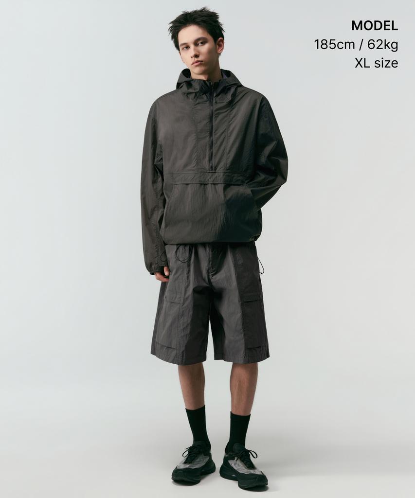 Musinsa Standard [City Leisure] Sheer Anorak Jacket [Mud Grey]