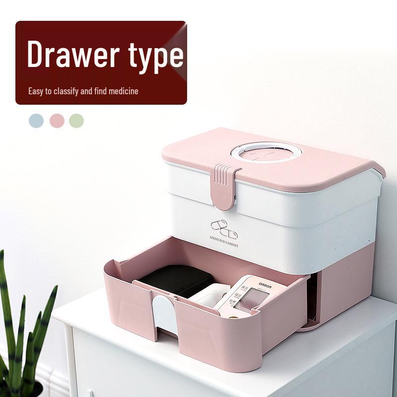 Portable Multi-layer Medicine Chest: Large Drawer-type First Aid Storage Box