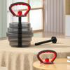 Verstellbarer Kettlebell-Griff für Gewichtsscheiben Gewichte Hanteln Konverter Trainingsgerät für Fitnessstudio Workout