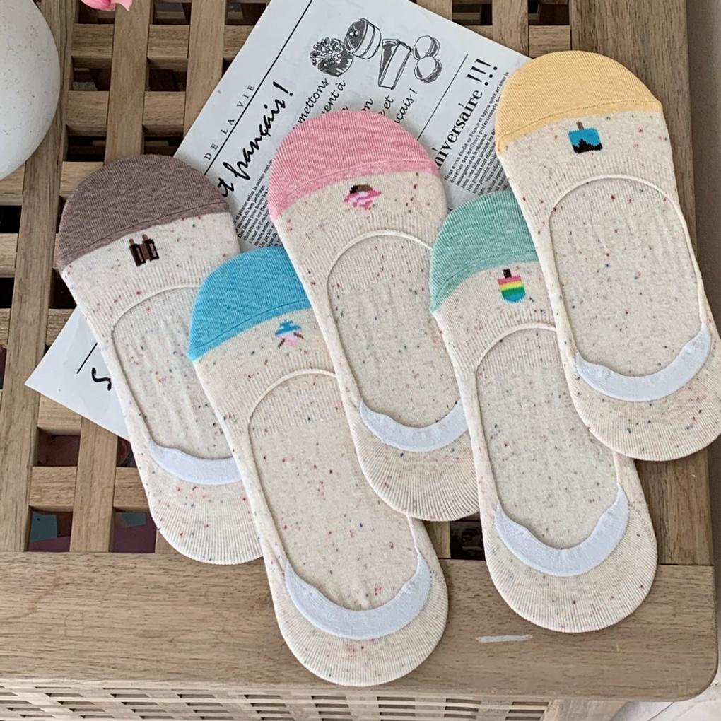 

Женские носки/обманки с двойным замком-конусом, 5 пар