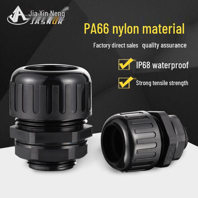 Waterproof Corrugated Pipe Connector with Plastic Thread Gland M16/M12