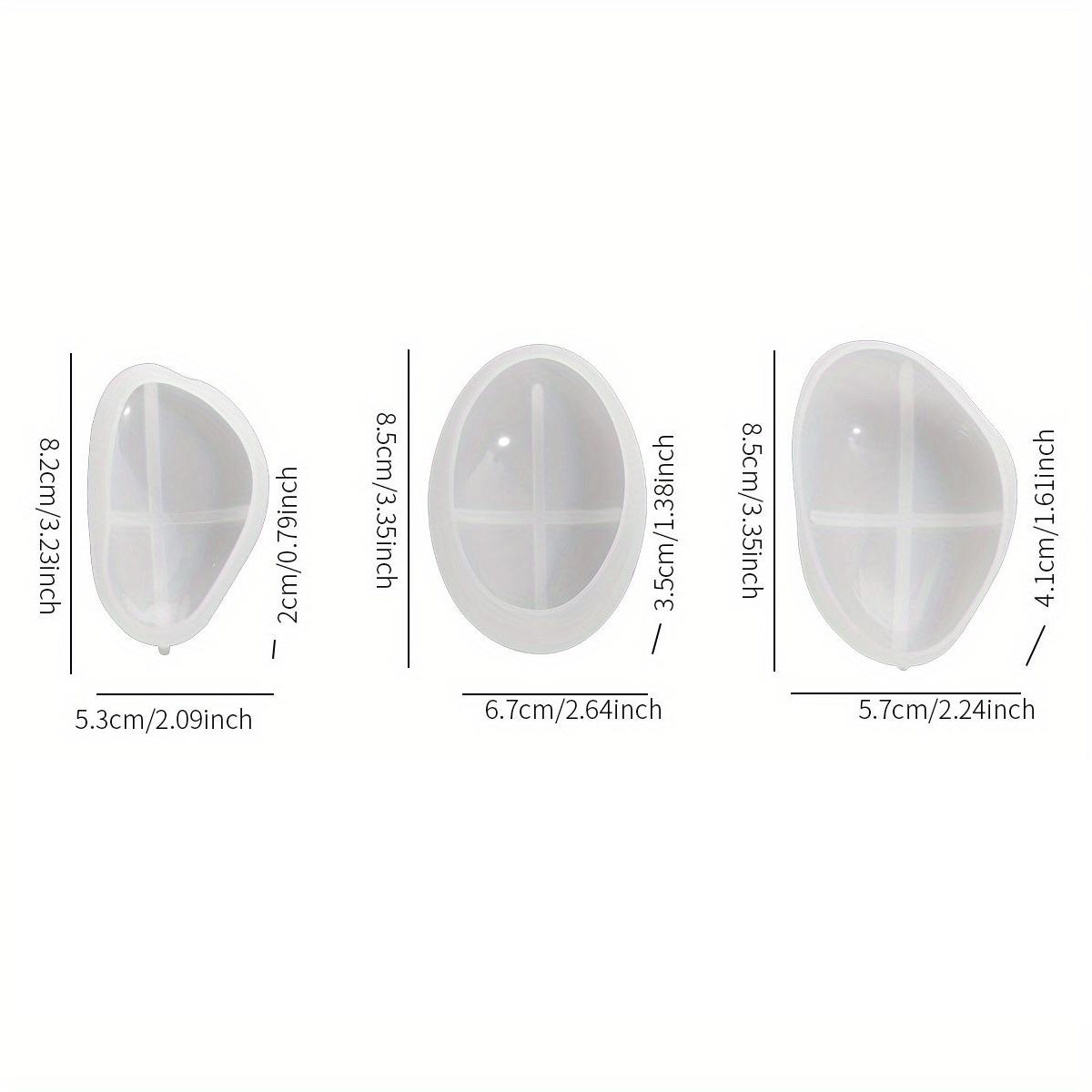 

3pcsthickened diy pebble silicone mold, suitable for resin, plaster, clay - garden decoration