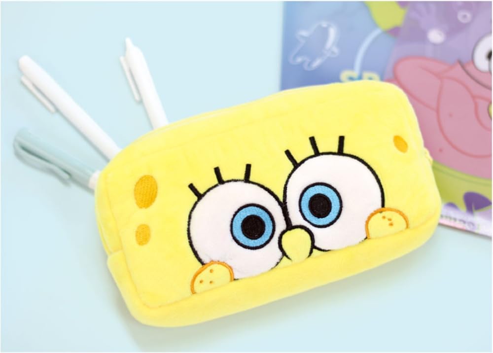 T'S FACTORY SpongeBob SquarePants Plush Face Pen Pouch