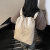 Schoolbag1011 New Nylon Travel Backpack Casual Drawstring Bundle Large Capacity Backpack Multifunctional Shoulder Crossbody Bag