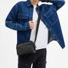 Graham Kunstleder mit Rindsleder Umhängetasche, Crossbody-Tasche Medium Herren Schwarz CV921-QBMI5