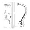 360° Swivel Desktop Tablet Phone Stand Magnetic Tablet Bracket Universal Tablet Holder  for 4-13in