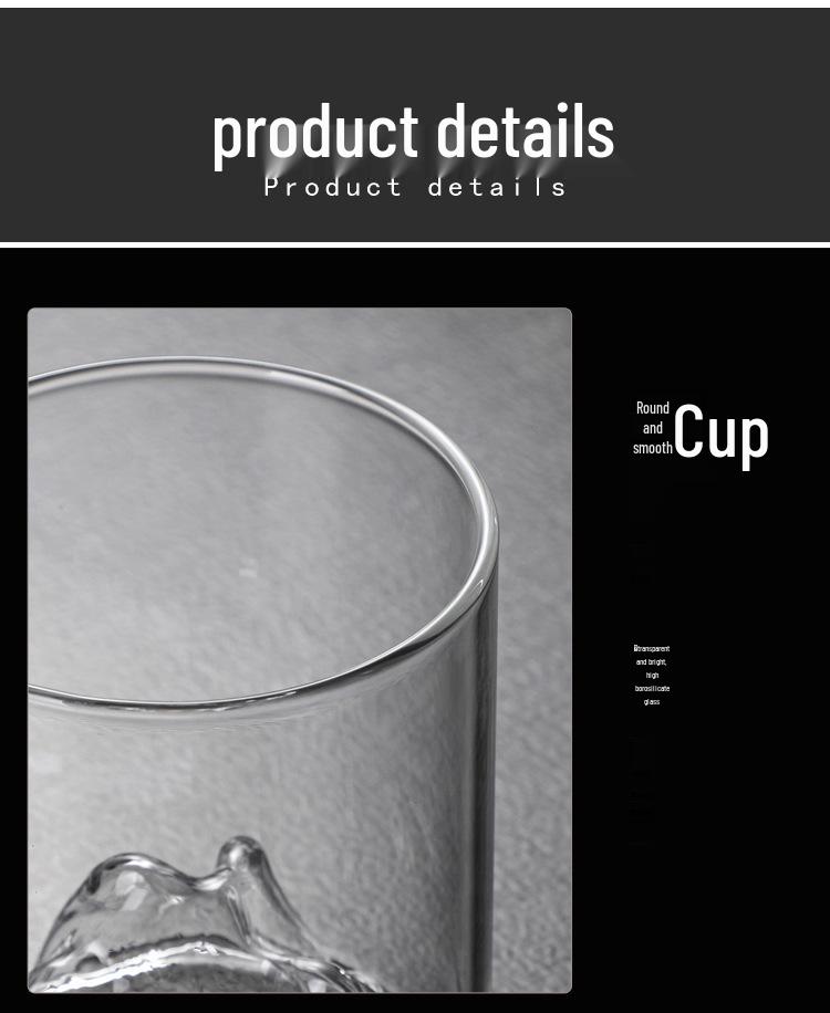 Creative Luxury Glass Mountain-View Cup for Coffee, Green Tea & Beverages