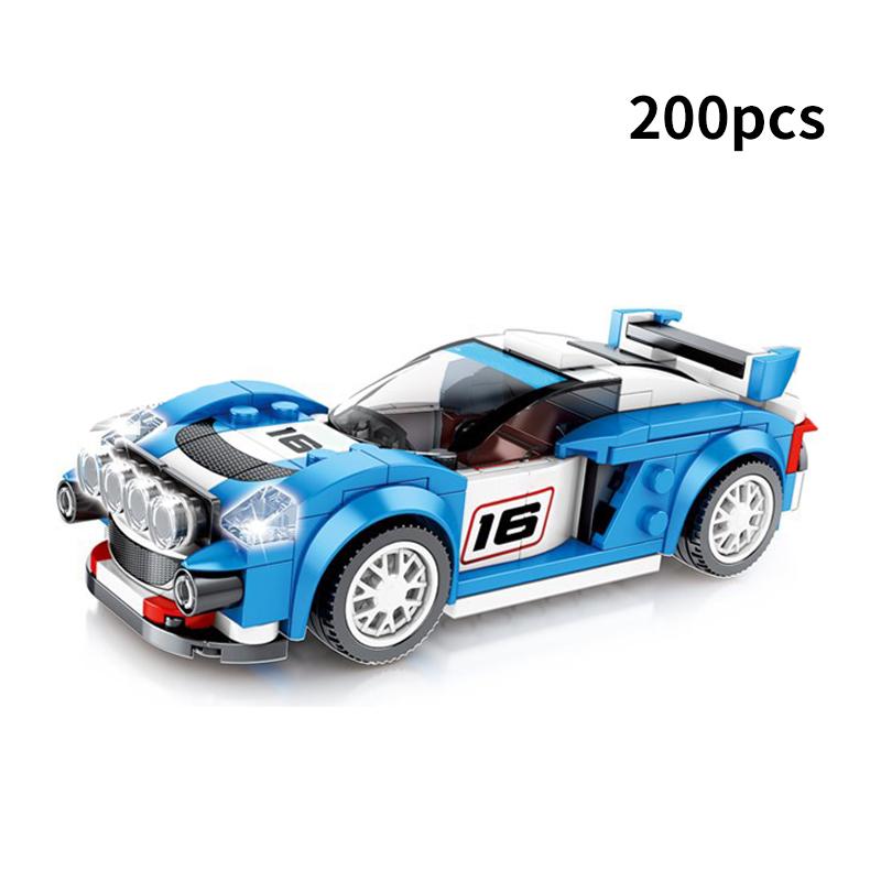Speed Super Race Car Racing Rally Model Building Blocks Sports Kits City Classic Great Vehicle Kids Toys Technique
