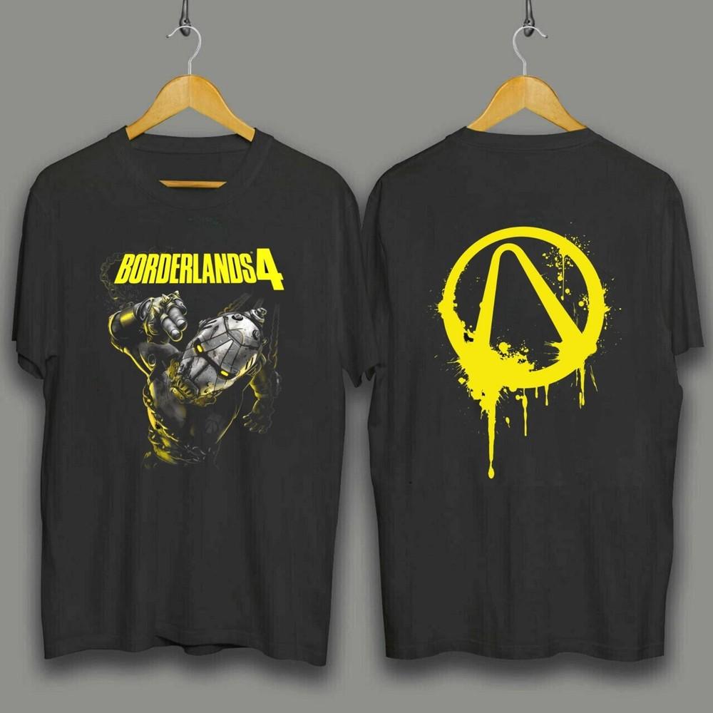 Унисекс Футболка с эксклюзивным артом обложки Borderlands 4, 2 стороны, S-5XL XL