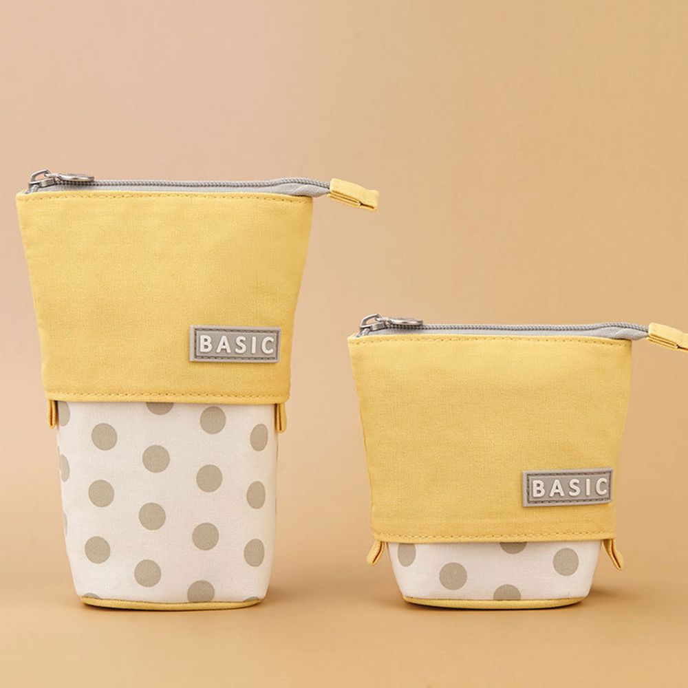 Large Capacity School Supplies Makeup Pouch Pencil Case Zipper Storage Box Telescopic Pen Bag