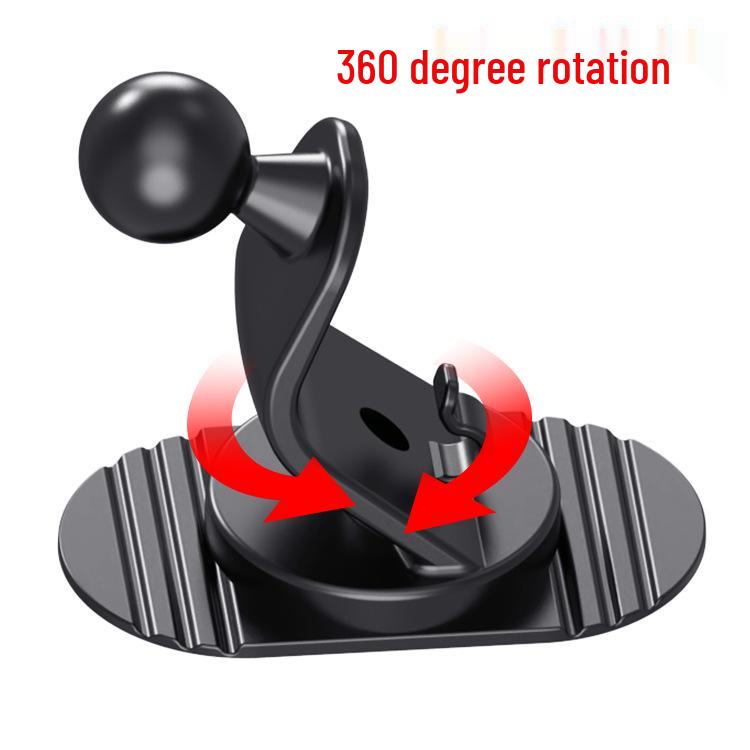 Revised Product Name: "Car Dashboard Paste Base Holder with Rotating Ball Head, Wire Hook & Suction for Phone Navigation"