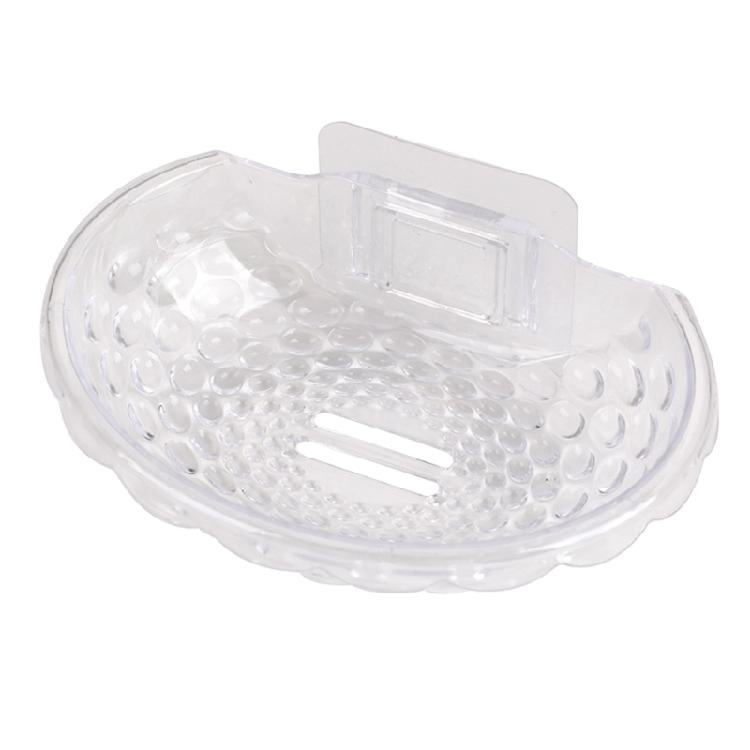 Wall Mounted Soap Rack Soap Sponge Dish Bathroom Accessories Self Adhesive Decor