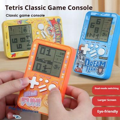 Vintage klasická nostalgická herní konzole Tetris malé dárky dětské elektronické hračky