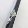 Cute 925 Sterling Silver 5mm Round Natural Opal Rings for Women Wedding Engagement Love Ring Jewelry Finger Bague Aneis Anelli