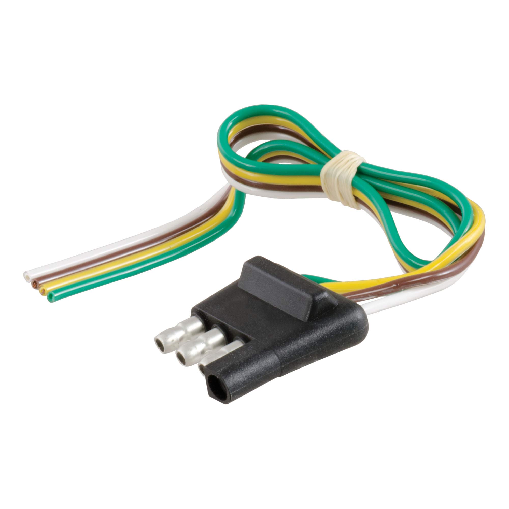 CURT 58030 Боковая 4-контактная плоская проводка для прицепа с проводом 12 Pack of 1