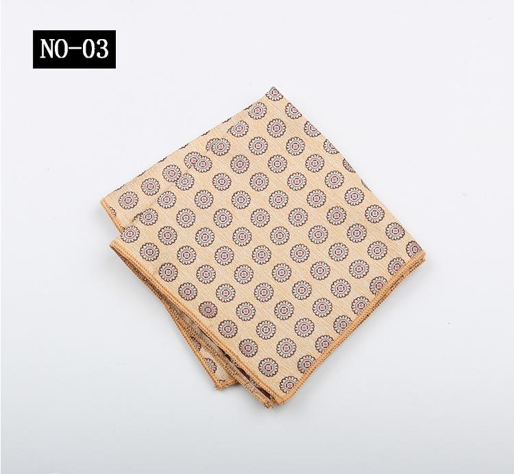Kaffe Ficknäsduk Herrkostym High-End Mönster Polyester Siden Bankett Värd Retro Liten Fyrkantig Handduk Näsduk Bröstnäsduk