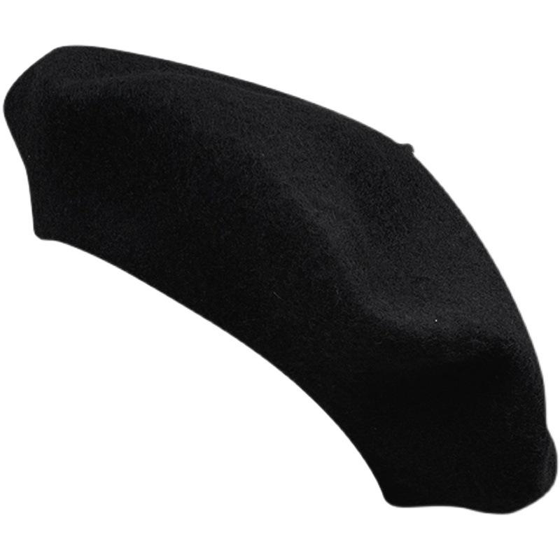 Huge Face Small~ Oversized Wool Beret Female British Retro Painter Hat Exaggerated Cloud Hat Internet Celebrity