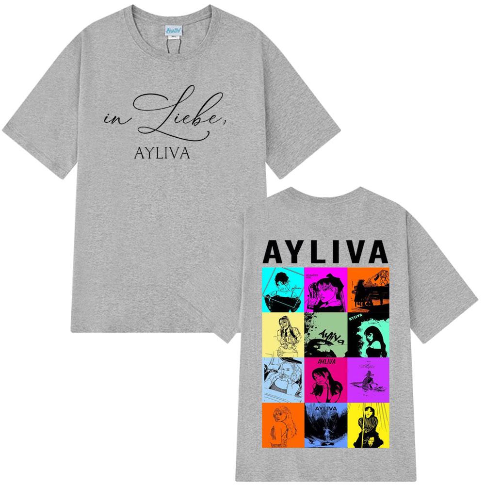Summer Die Ayliva Album Pattern Summer Men  Women Y2K Luxury Fashion Comfortable Quality Oversized Tshirt