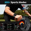 2.04-inch Ultra Smart Watch For Men Women 1000mAh High Capacity Battery Outdoor Sports Fitness Health Monitoring Smartwatch