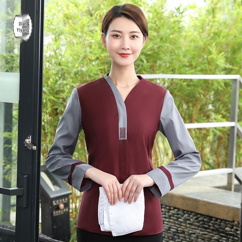 Women s Long Sleeve Housekeeping Uniform Top 3XL