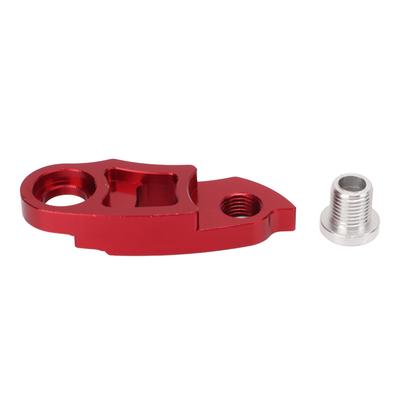 Mountainbike Frame Versnelling Achterderailleurhaak Verlengstuk Aluminiumlegering Fietsaccessoire Compatibel met 34-52T Groot Vliegwiel Rood