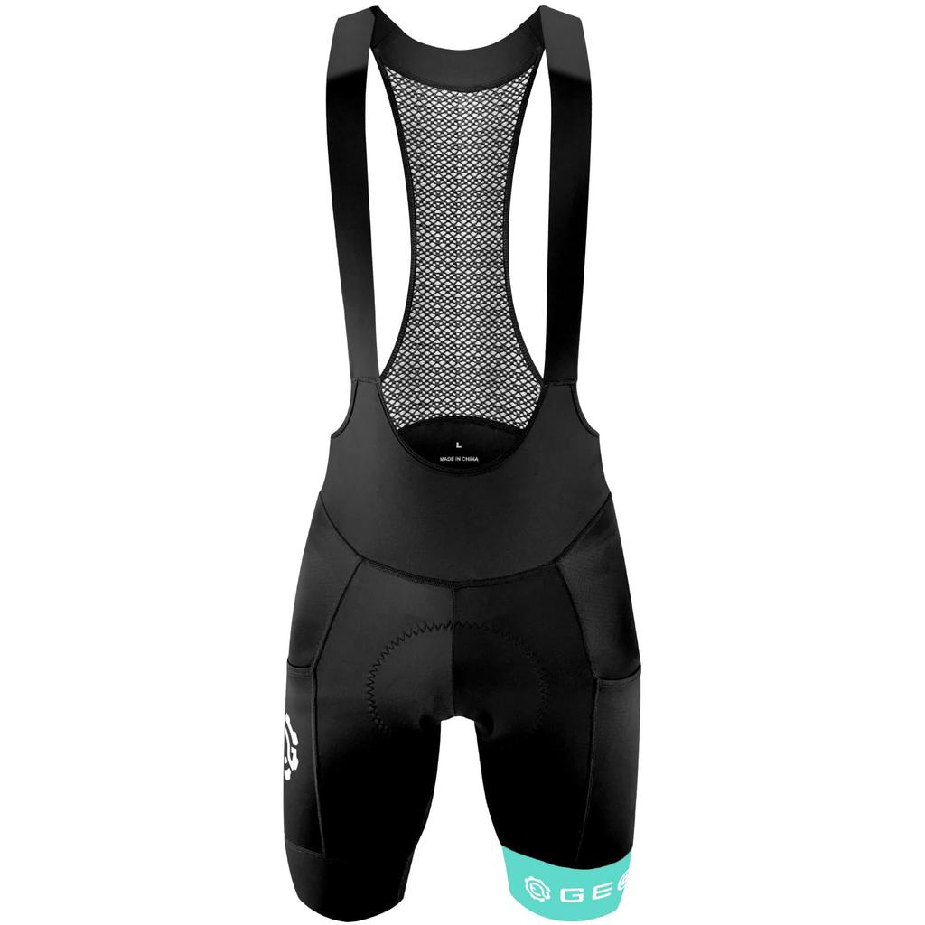 Geartle Náprsenka Pohodlná pro Dlouhé Silniční Kolo Cyklistické Kalhoty s Náprsenkou pro a 3D Polstrované Šortky, Jízdy, Kalhoty, Muži, Jaro, Léto, Podzim, (XL, Mátová)