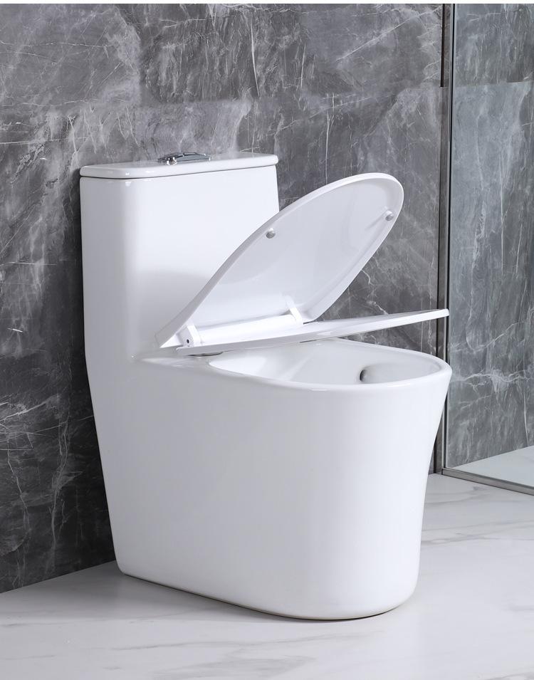 Home Siphon Toilet Bowl: One-Piece, Ceramic, Floor Drain, Super Swirl Flush for Bathroom Use