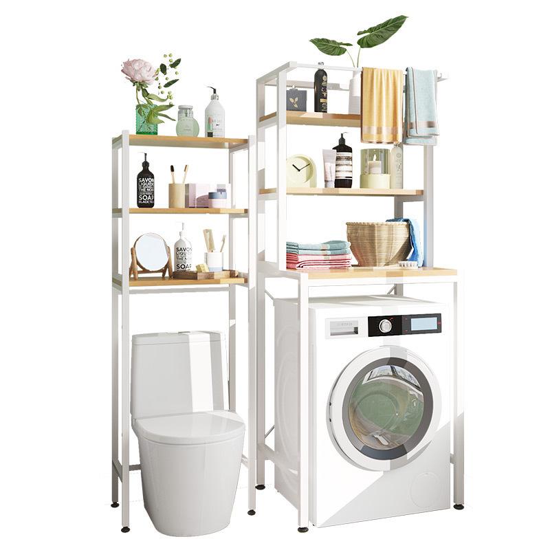 Stainless Steel No-Punch Multi-Layer Bathroom Storage Rack for Above Toilet