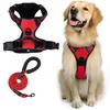 Adjustable Reflective Dog Harness With Leash Large Dogs Anti-Pull No-Choke Chest Vest Nylon Pet Walking Gear