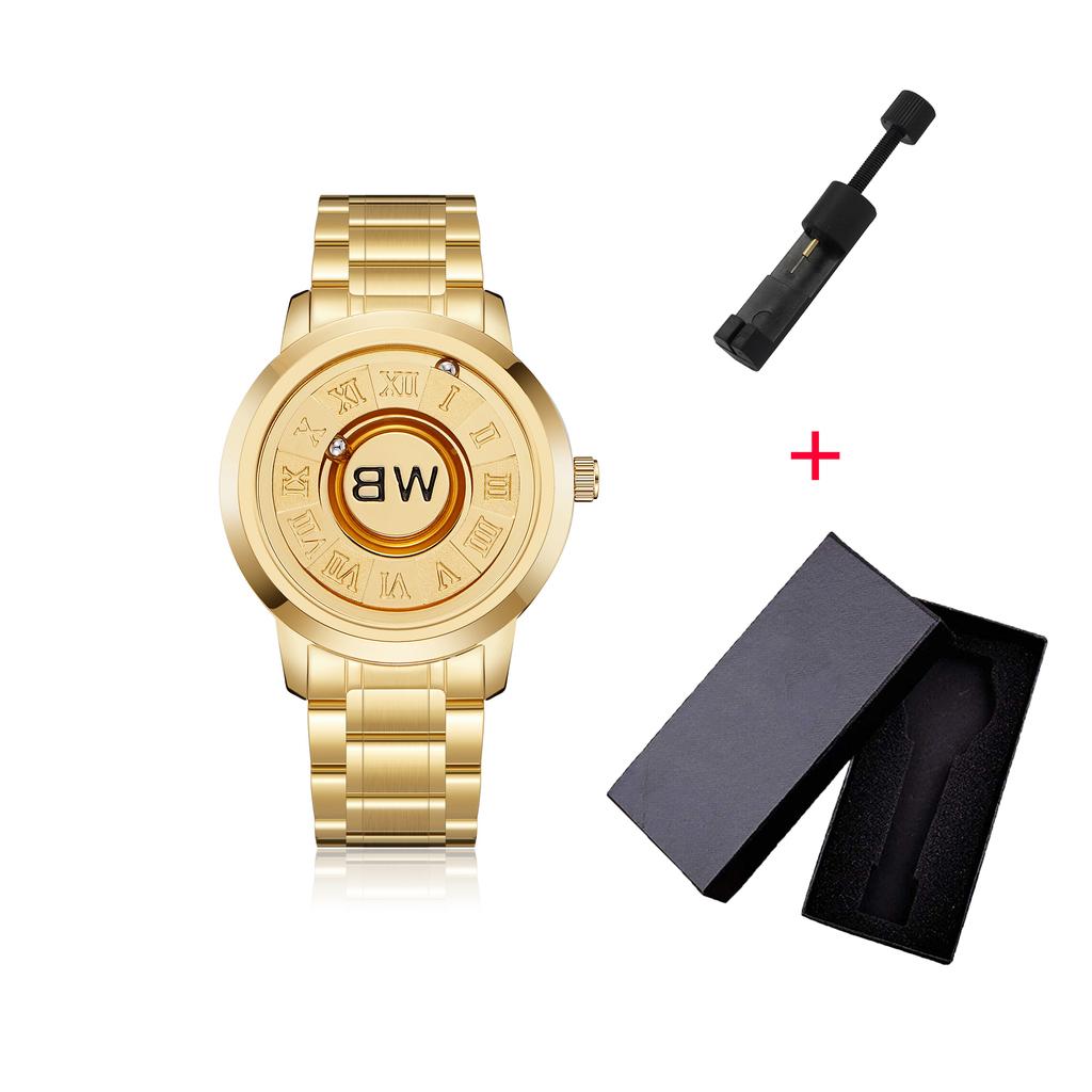 Luxury Watch Men Creative Scrolling Pointer Magnetic Force Sport Watches Men quartz Chronograph Man Clock Relogio Masculino