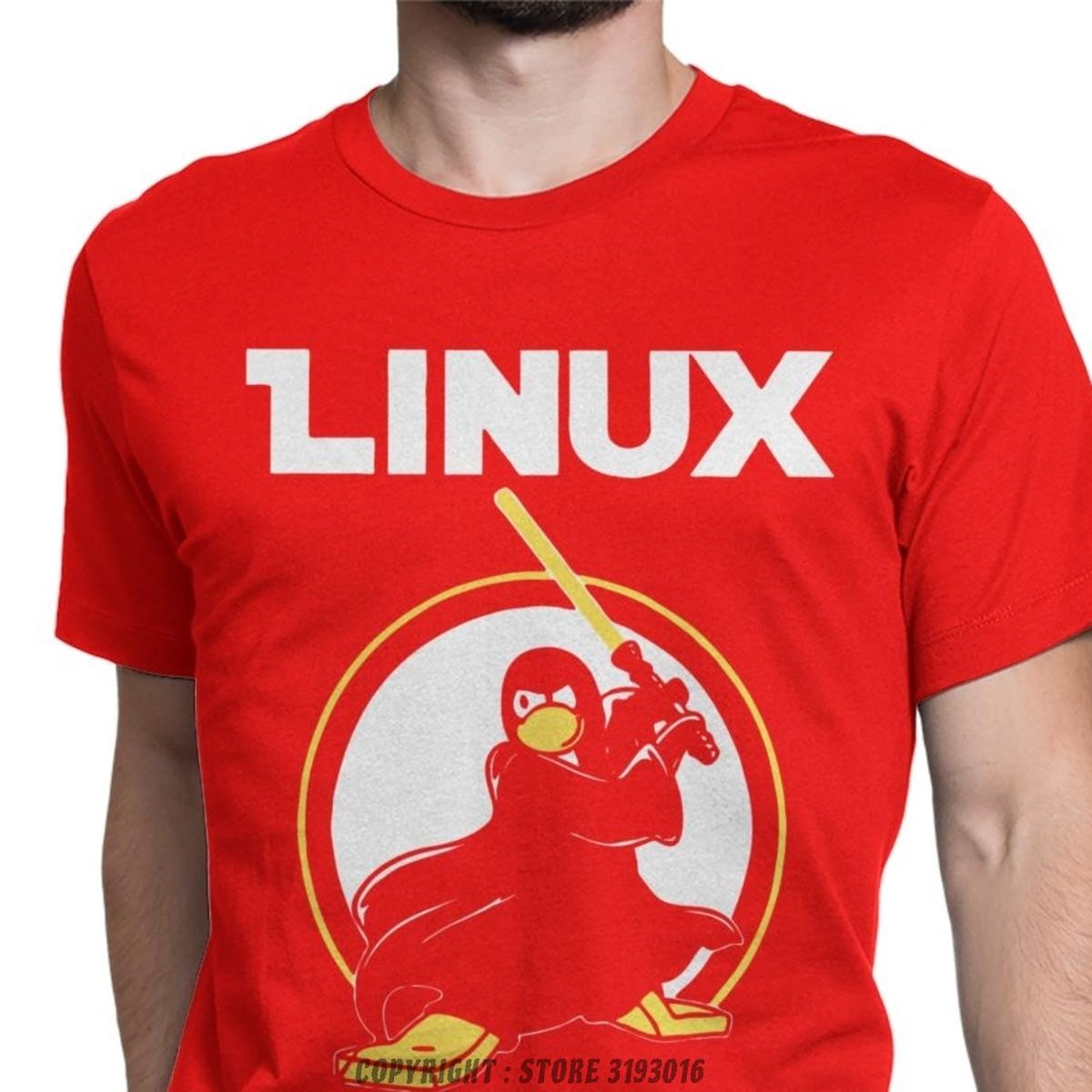 Cool T Shirts Linux May The Source Be With You TShirt Men Penguin Programmer Developer Programming Coding Nerd T Shirt Harajuku S