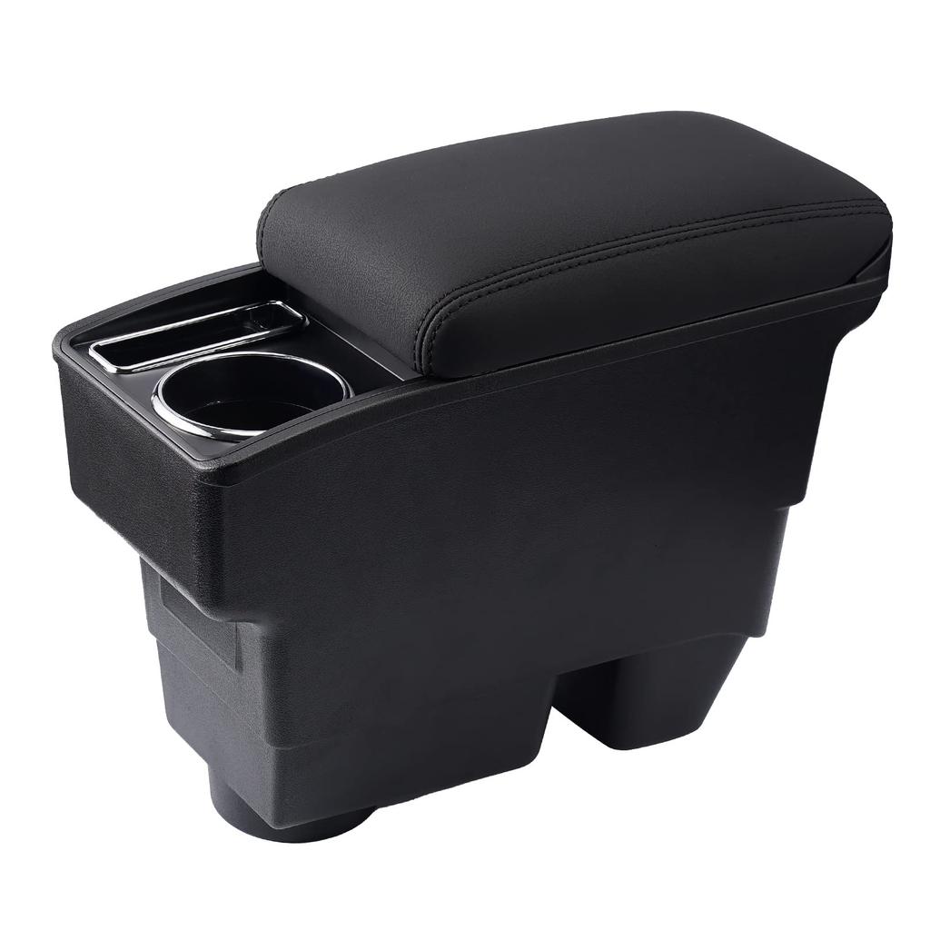 Toyota Yaris Cross Car Armrest Console Sliding YARIS CROSS Armrest Car Storage Small Item Interior PU Leather Accessories with Black Box, Armrest,