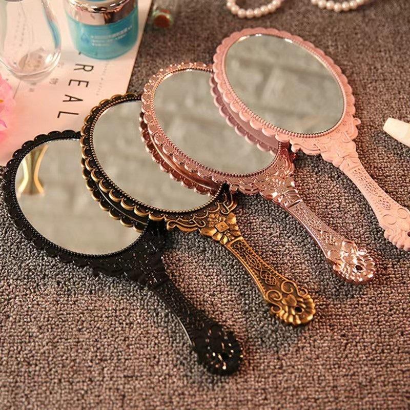Cosmetic Mirror Vintage Handheld Mirror Travel Mirror Portable For Makeup Application Gifts Women