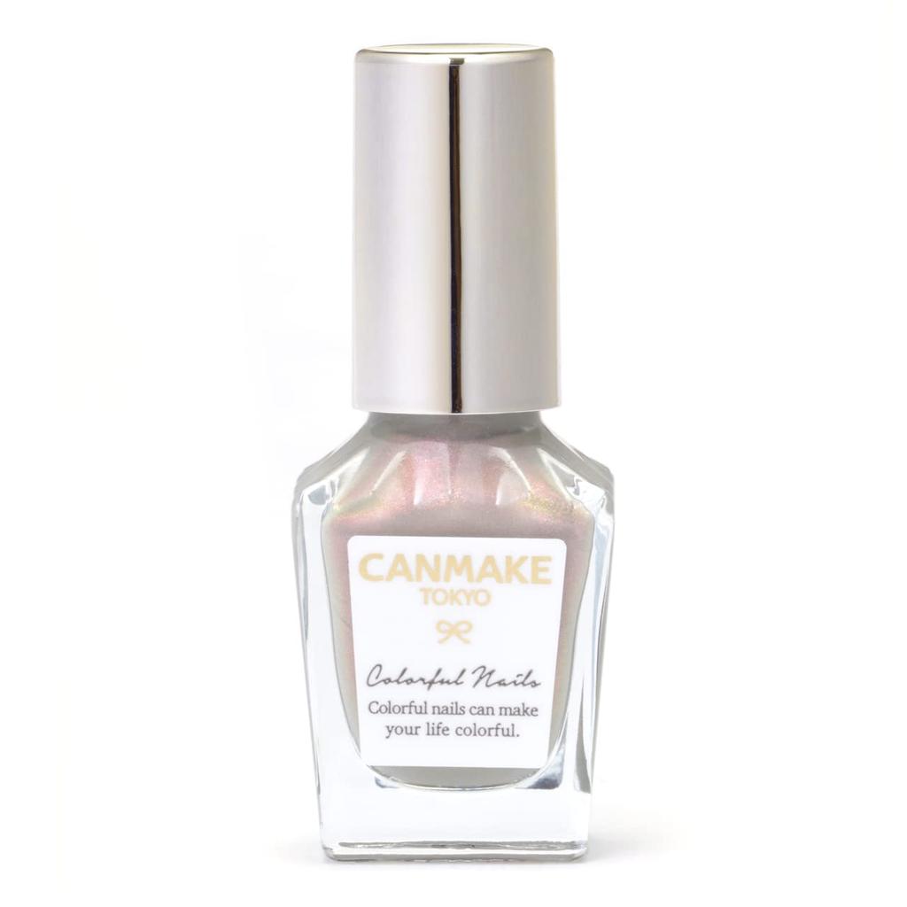 Canmake Colorful Nails N80 Baby Highly Polarized Pearl Lagrass, 8ml, Pigmented, Quick-Drying, Gray,