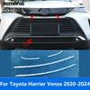 For Toyota Harrier Venza -  2024 Steel Front Bumper Grille Racing Grill Strip Molding Trim Accessories Car Styling