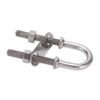 Marine U Shape Bolt Bow Eye 304 Stainless Steel Silver Rust Resistant Boat Yacht Hardware