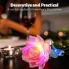 10pcs Artificial Rose Flowers With Led Light for Wedding Bride Bouquet Party Decor USA UK