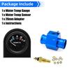 52mm Water Temperature Gauge 40-120 Celsius Water Temp Sensor Joint Pipe Sensor 26/28/32/34/36/38/40mm Hose Adapter For 12V Car