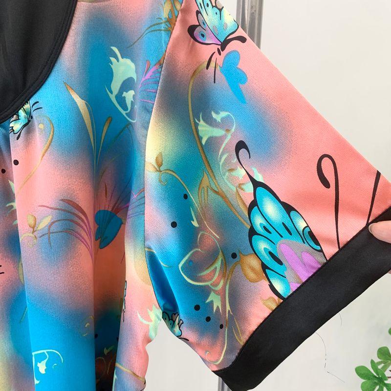 Korean Style Ice Silk Nightdress Women's Summer Thin Lace up Pajamas Homewear Skirt Mid-Length Pajamas