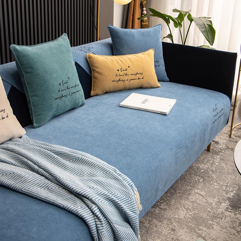 Chenille Sofa Cushion Four Seasons Universal Simple Modern Non-Slip Cushion Stain-Resistant Sofa Cover Thick Cover Towel