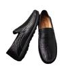 Autumn Leather Shoes Men Casual Beans Shoes Soft Sole Driving Shoes Leather Shoes