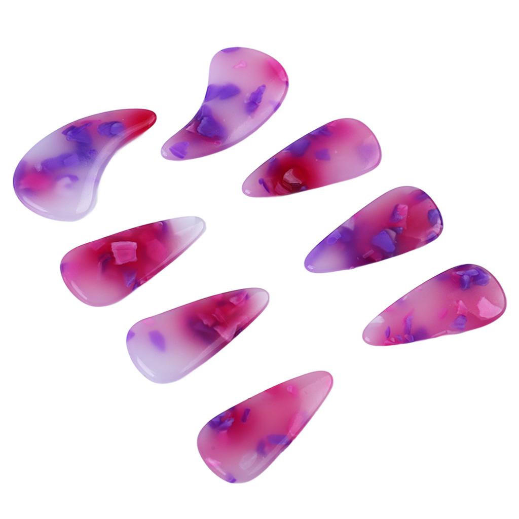 8Pcs Guzheng Finger Picks Silikon Polymer Zarte Glatt Aussehen Elastische Professionelle