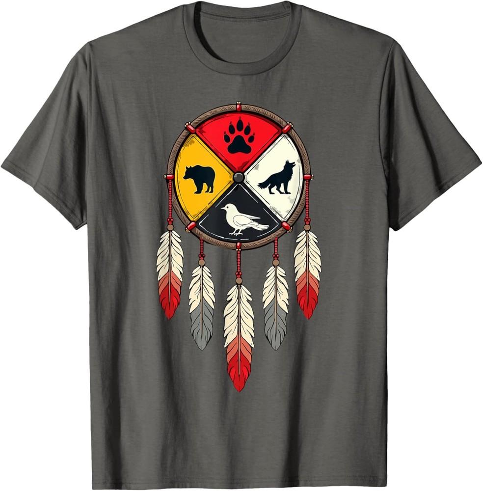Native American Wheel Indigenous Medicine Wheel TShirt Unisex T-Shirt S