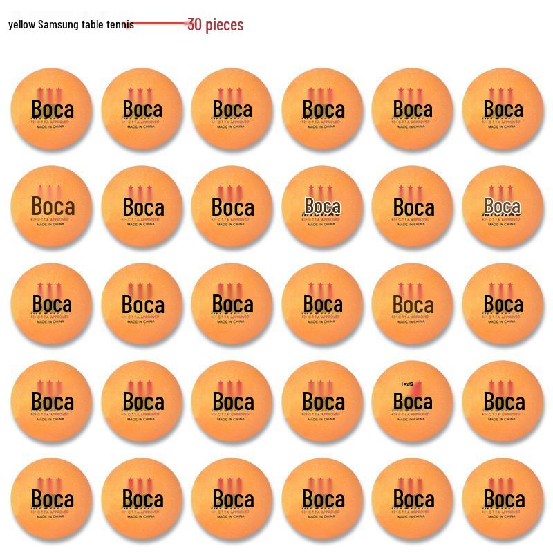 High-Elasticity Durable ABS Three-Star Table Tennis Balls for Training - Yellow & White Outdoor Ping Pong