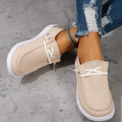 Fashion New Fashion Women's Shoes Summer Ladies Casual Flats Convenient Slip On Loafers Comfortable Outdoor Sports Sneakers Canvas Shoes
