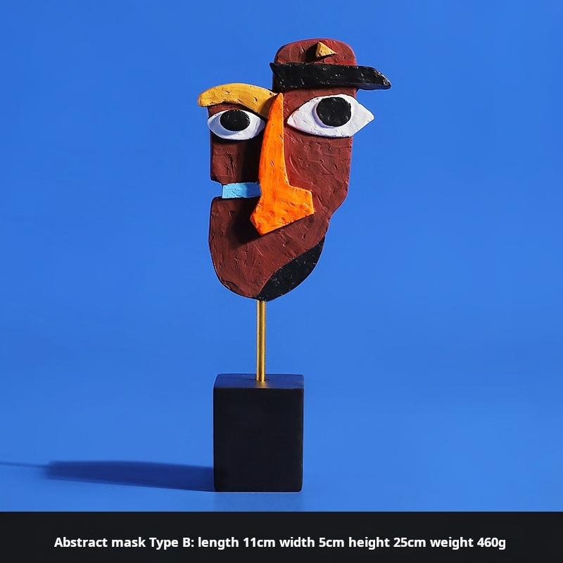 

Скульптуры Абстрактная статуэтка Украшения Домашний декор Современные фигурки для интерьера Искусство лица Скандинавская гостиная Настольные поделки Подарок