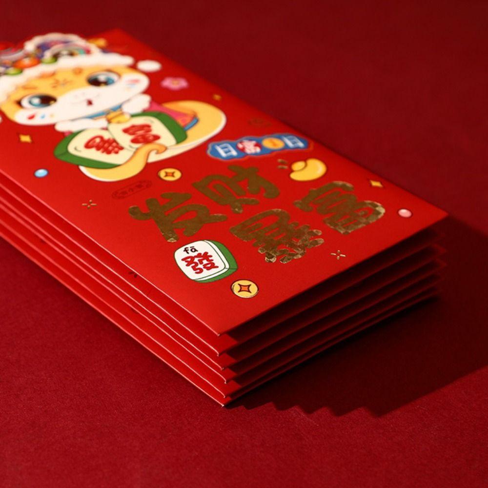 6pcs/set Cartoon Snake Year Red Envelopes Chinese Style Money Packet  Chinese New Year