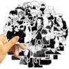 50PCS Anime Jujutsu Kaisen Stickers Black and White Style Graffiti Decals DIY Car Phone Laptop Skateboard Cool Sticker Toy